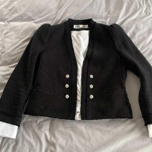 Black Zara jacket 2020 NWOT - Picture 12 of 14